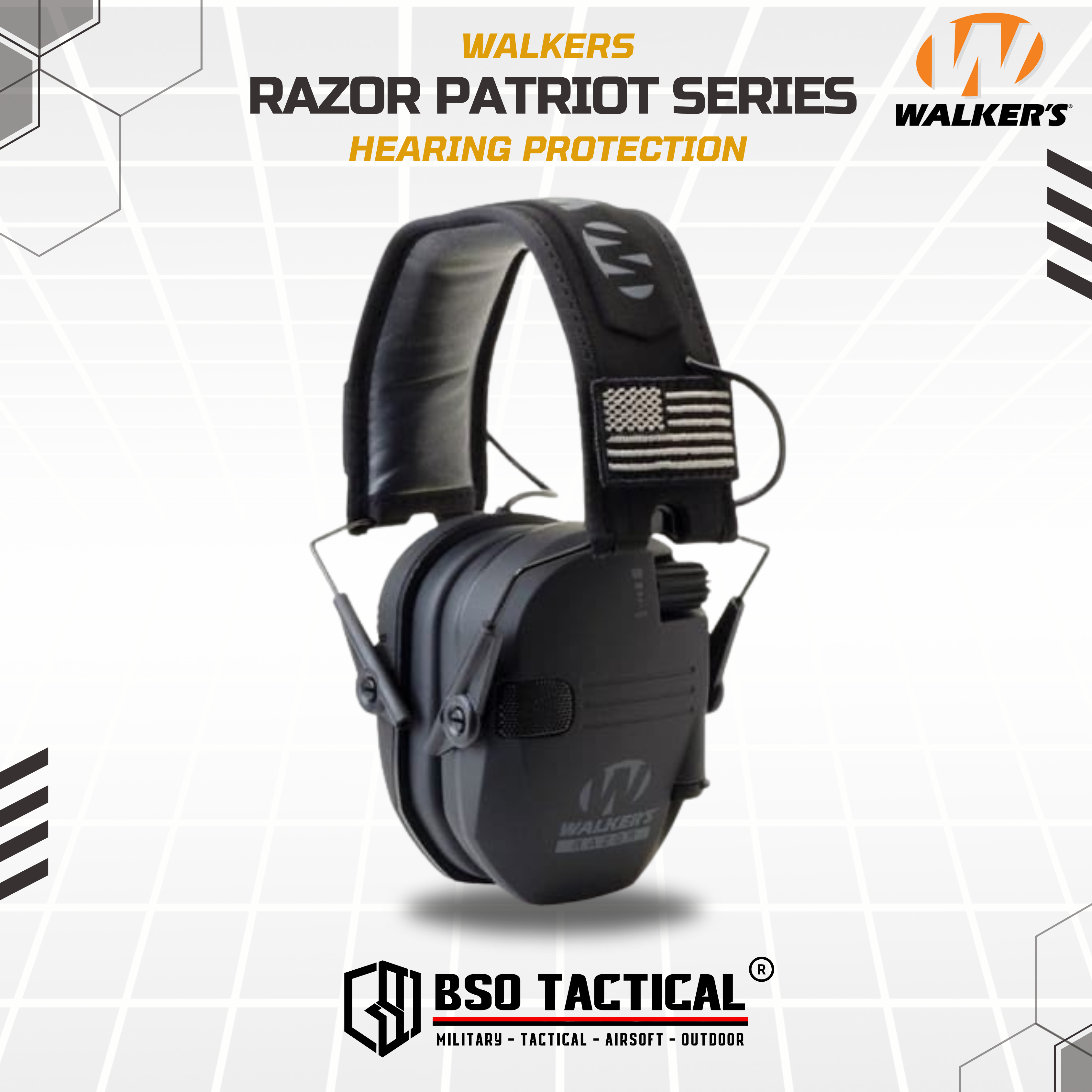Walkers Razor Patrior Series Earmuffs