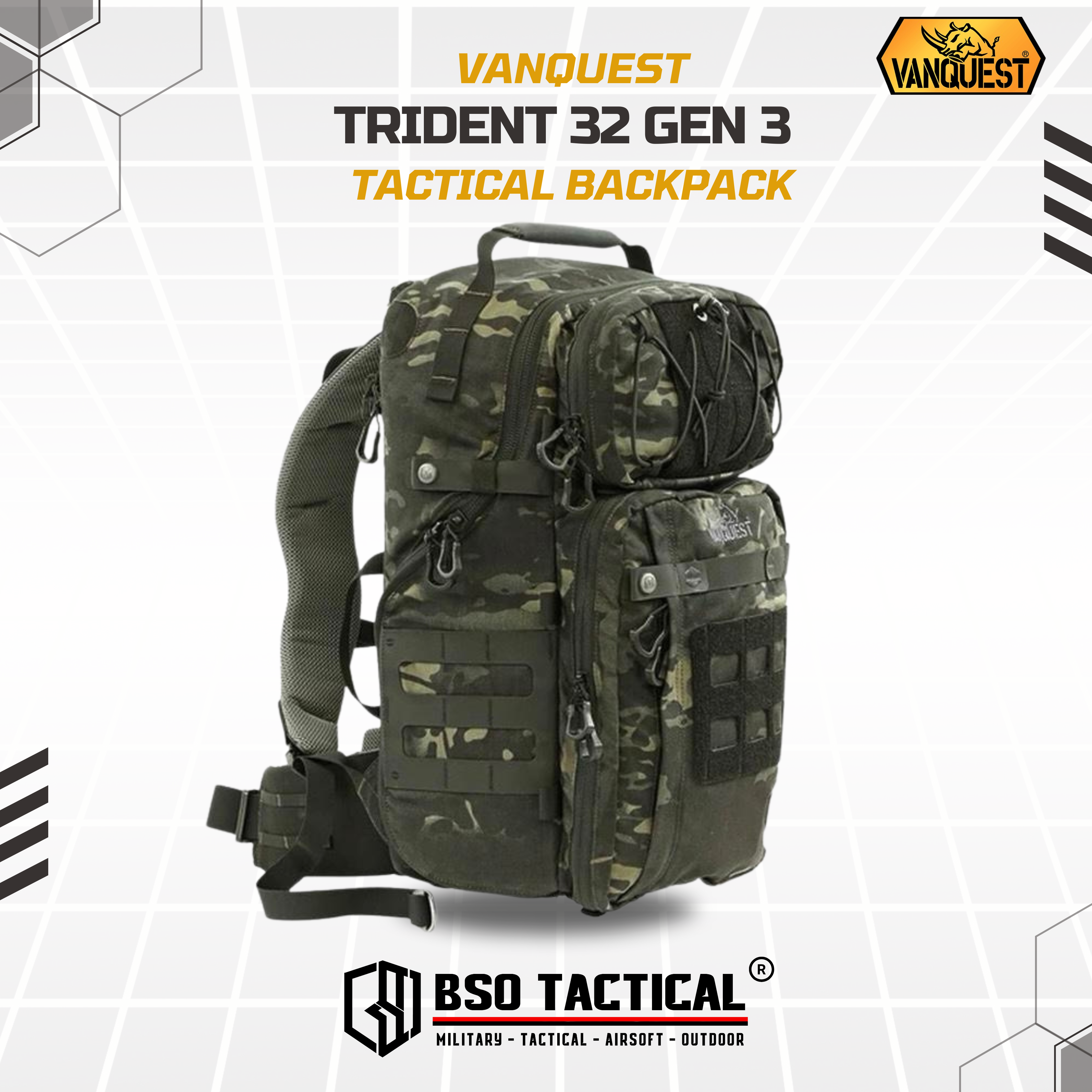 Vanquest Trident 32 Gen 3 Tactical Outdoor Backpack