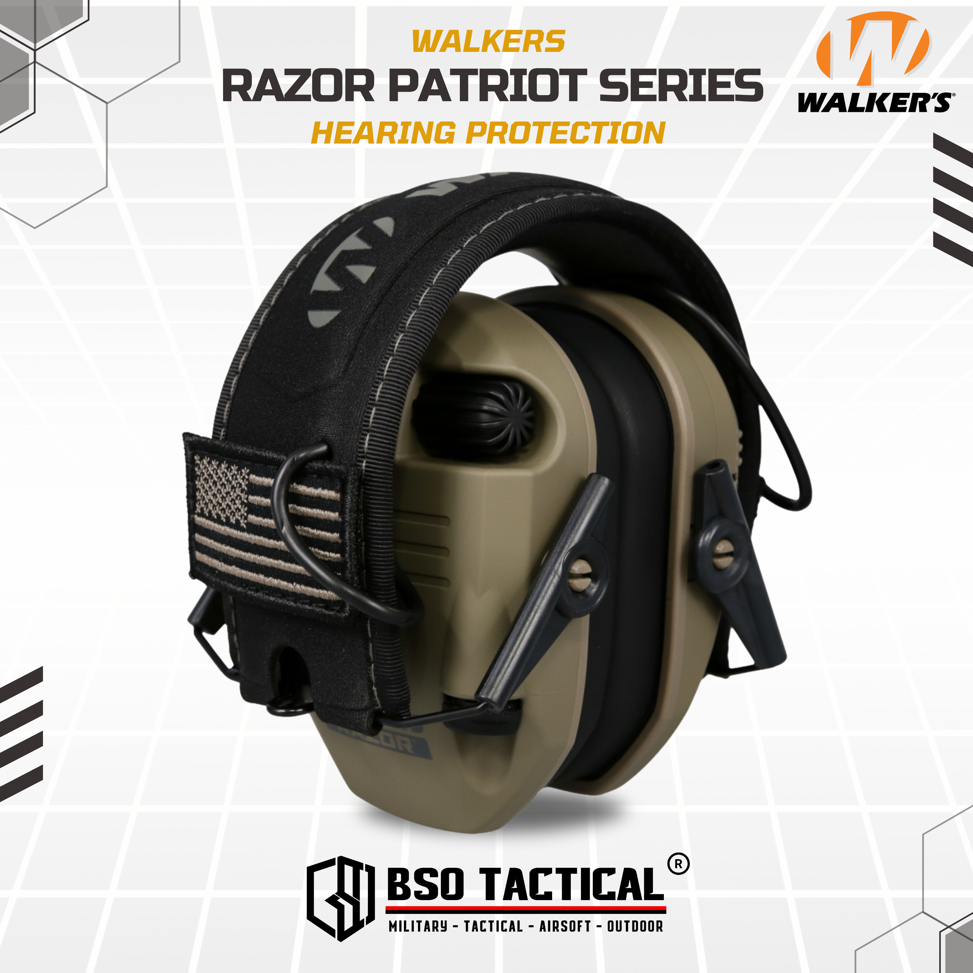 Walkers Razor Patrior Series Earmuffs