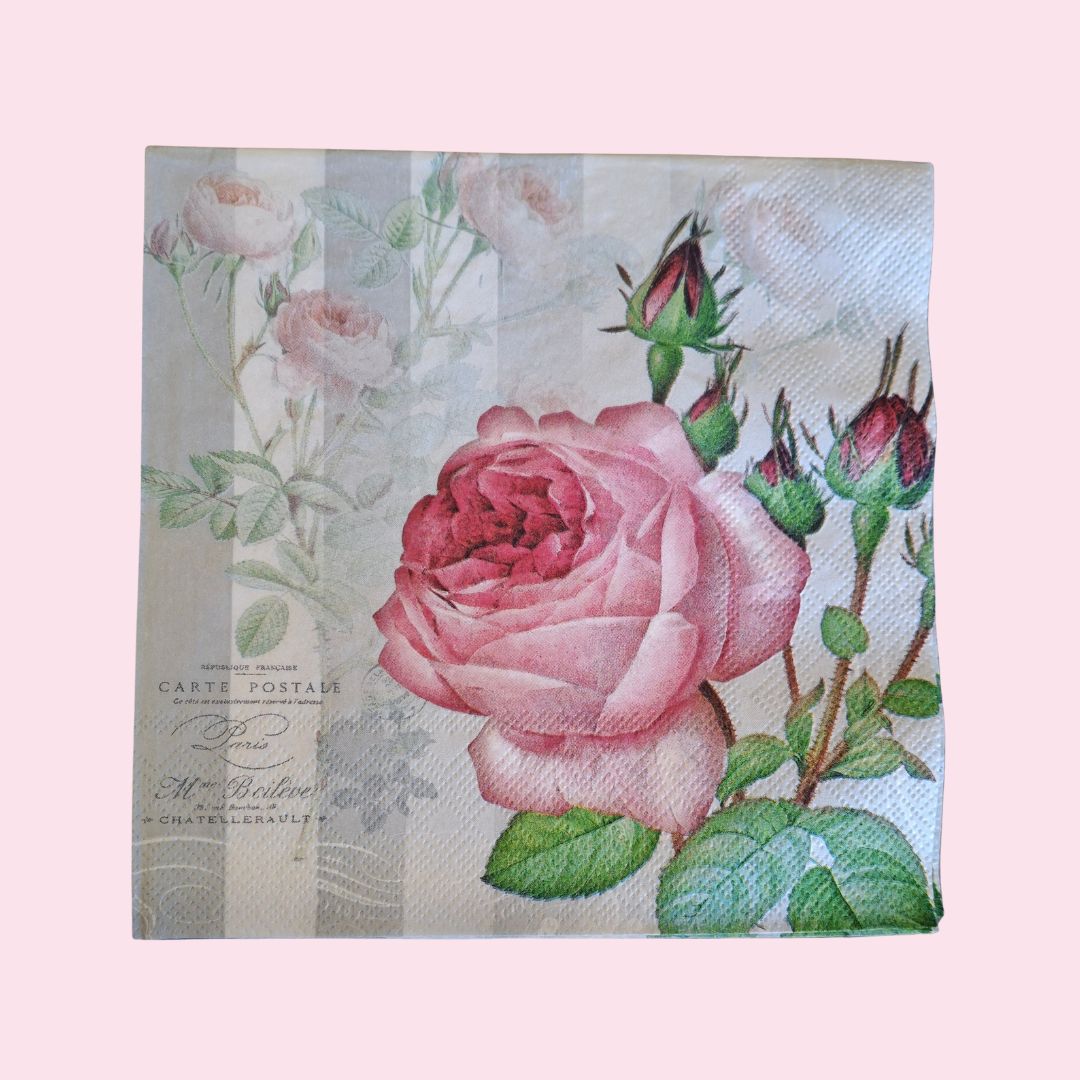 Servetten design roos