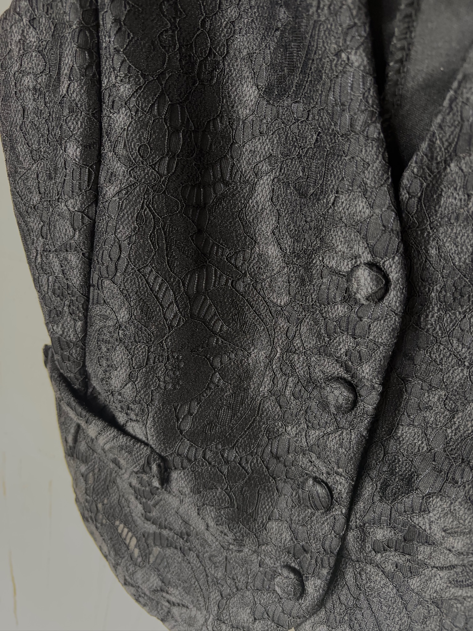 Czarny komplet w koronke