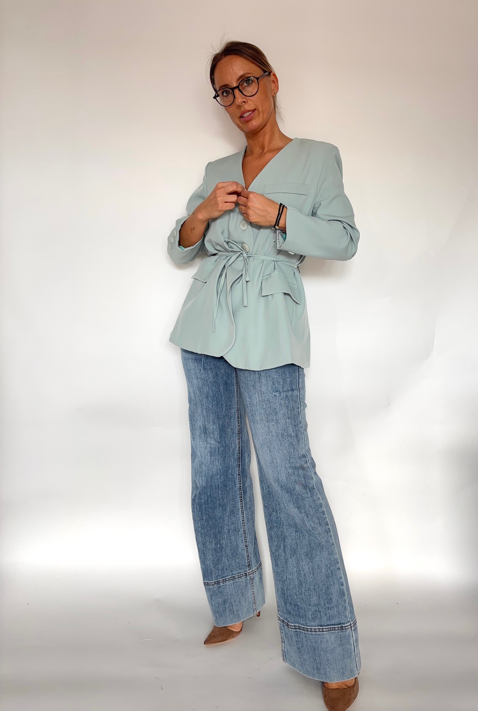 Marynarka kolor miętowy