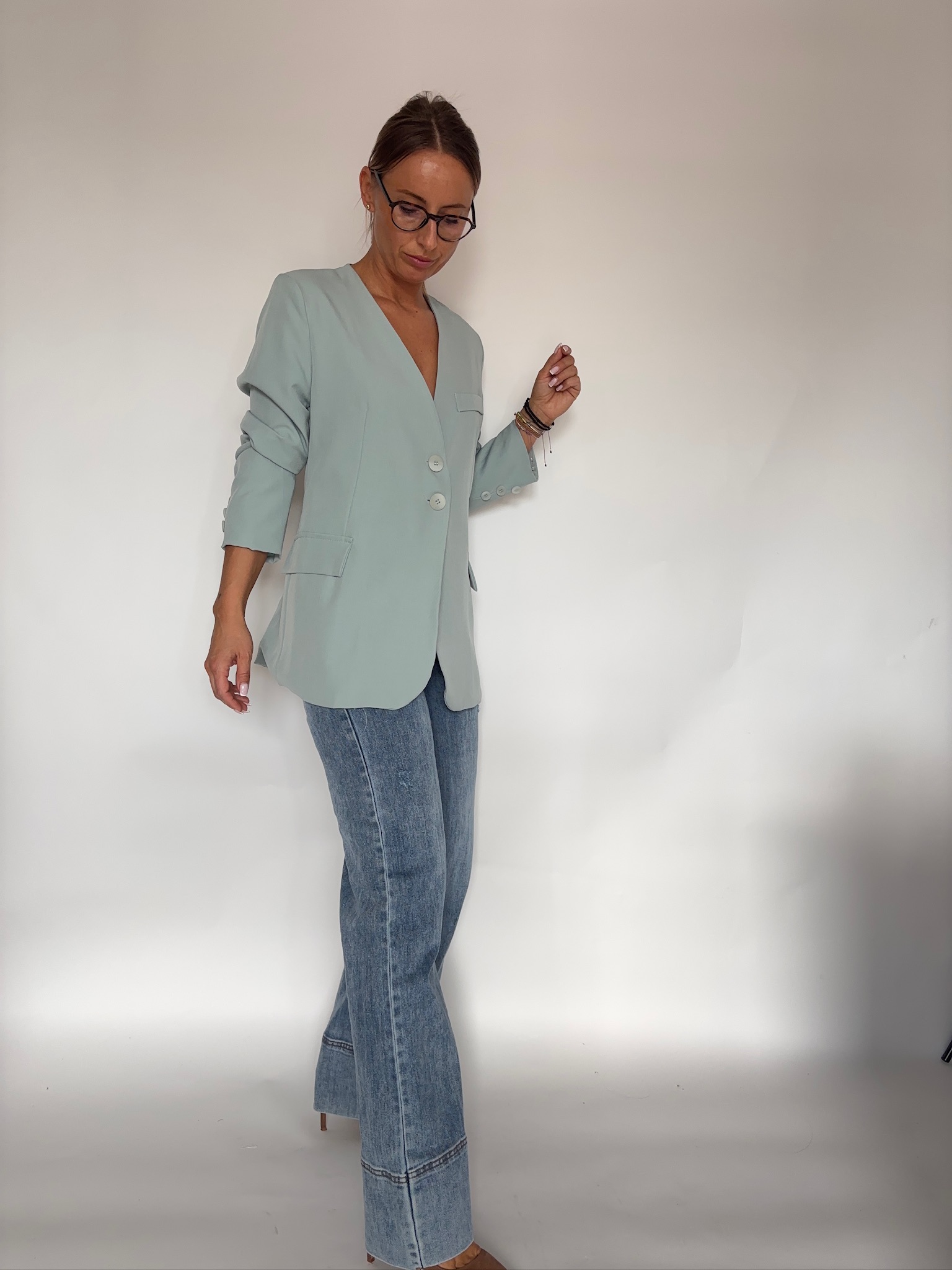 Marynarka kolor miętowy