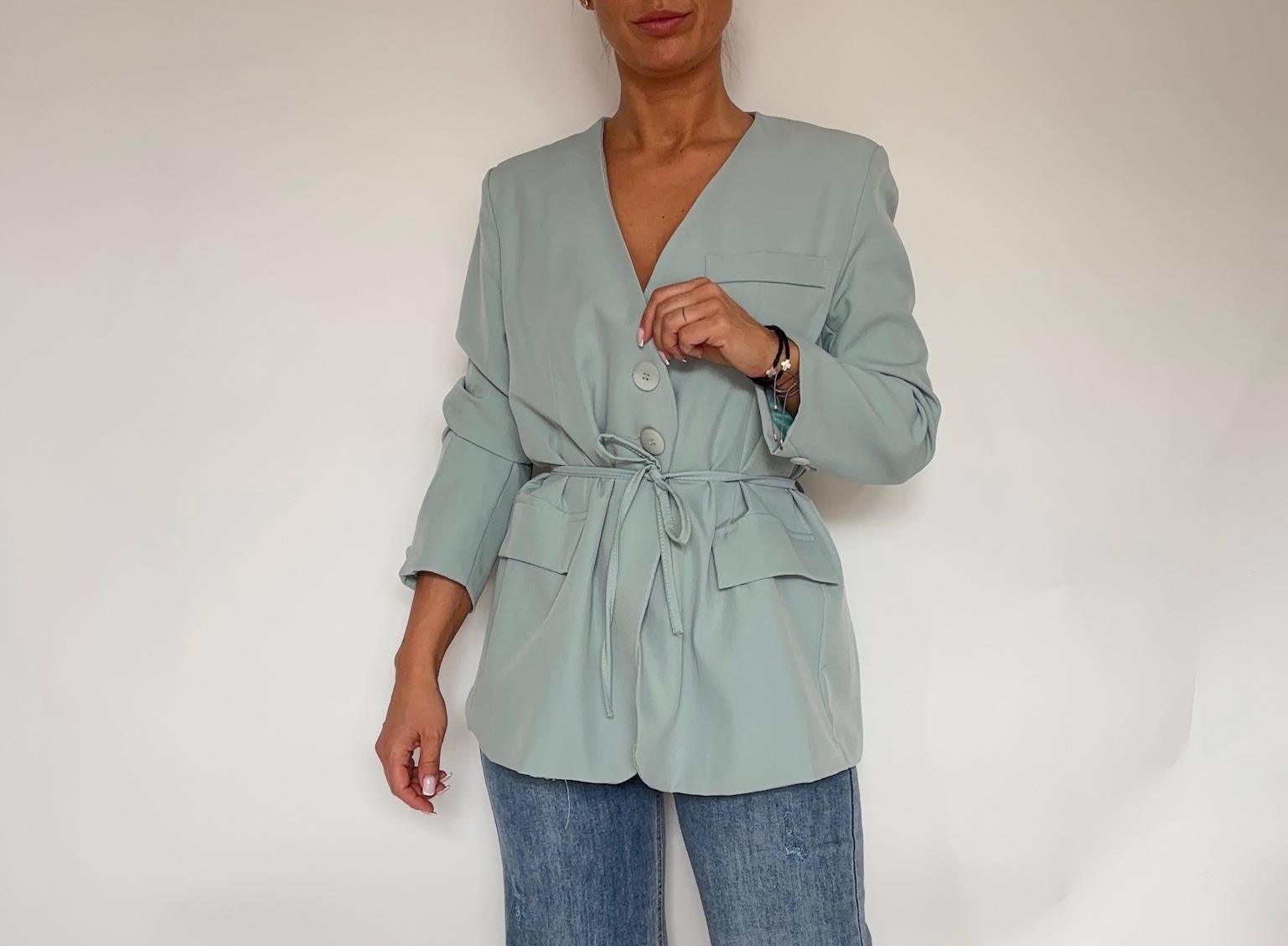 Marynarka kolor miętowy