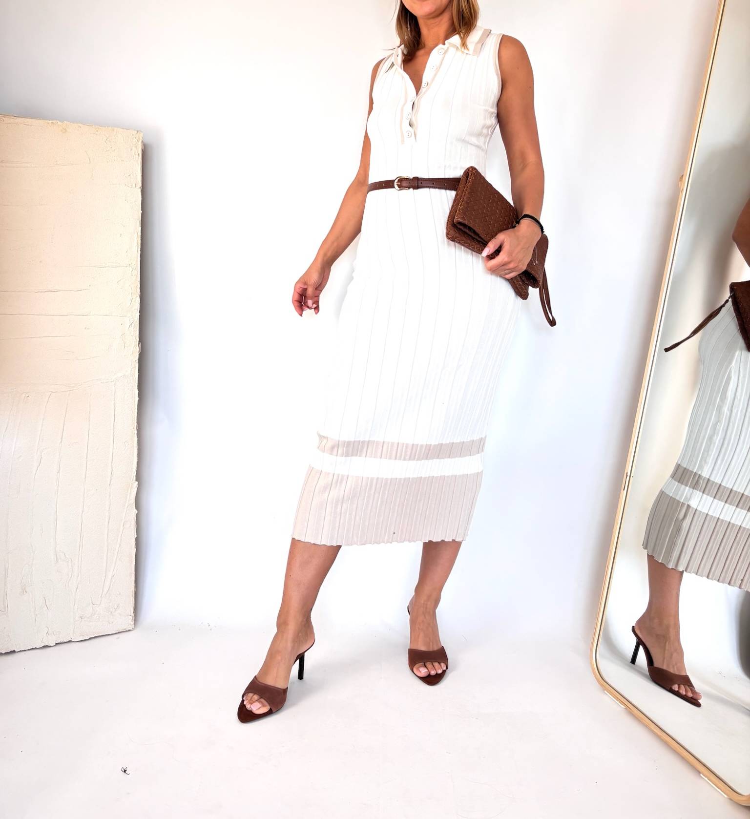 Elegancka sukienka sweterkowa