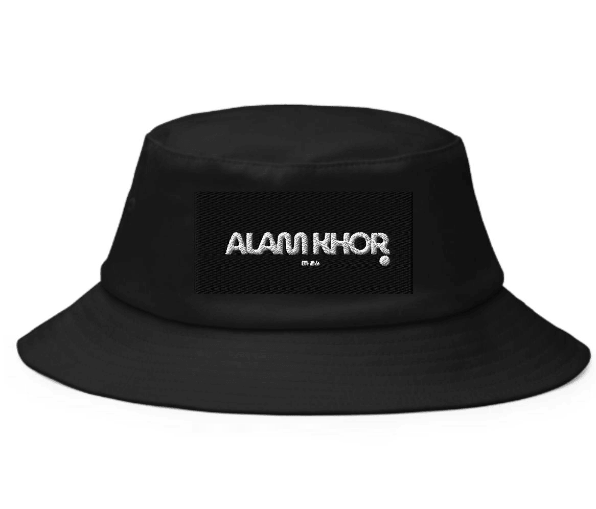 Chapeau seau noir
