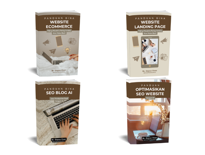 4 Ebook Panduan Buat AI Website Murah & Senang Atas Muka Bumi