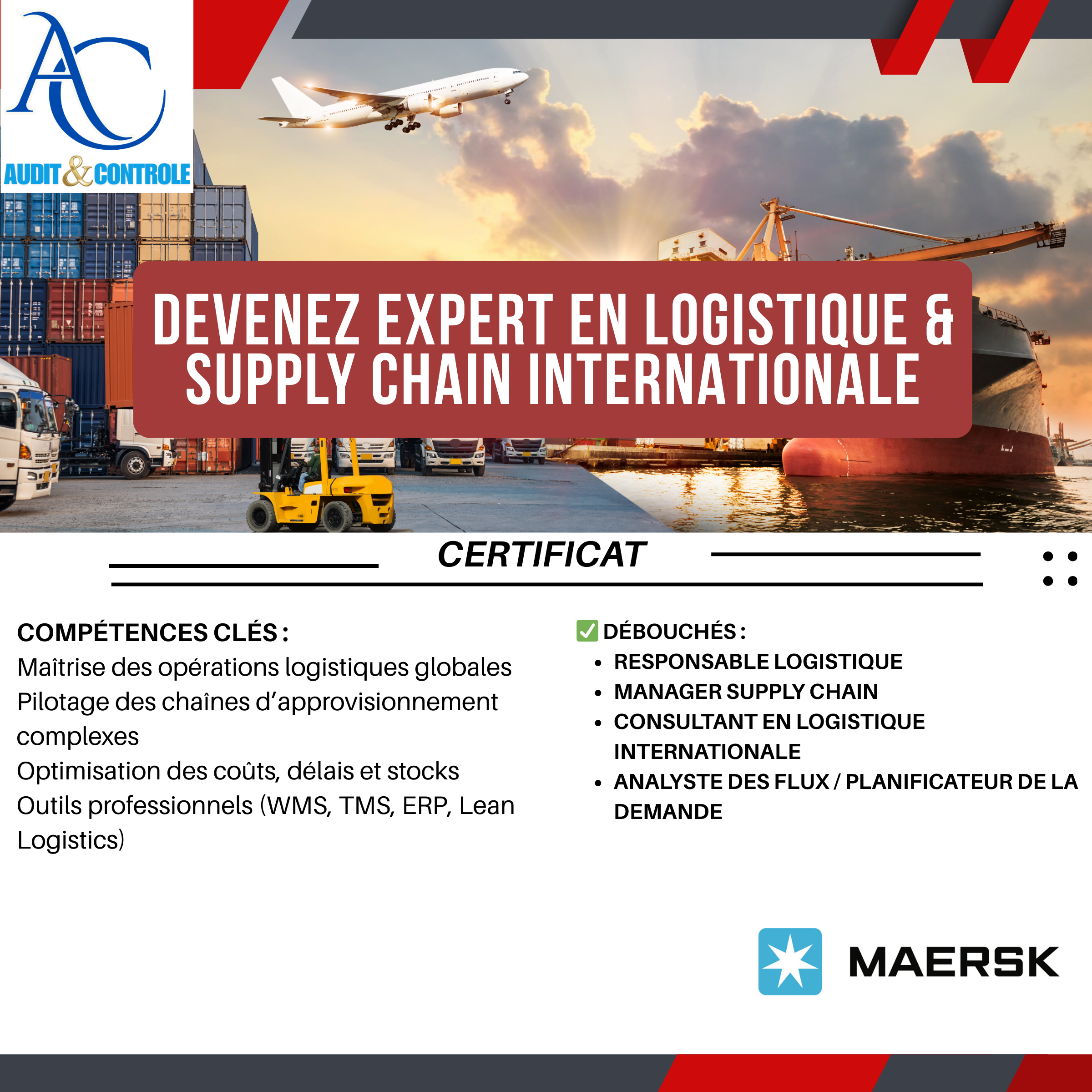 Certification en Logistique et Supply Chain Internationale