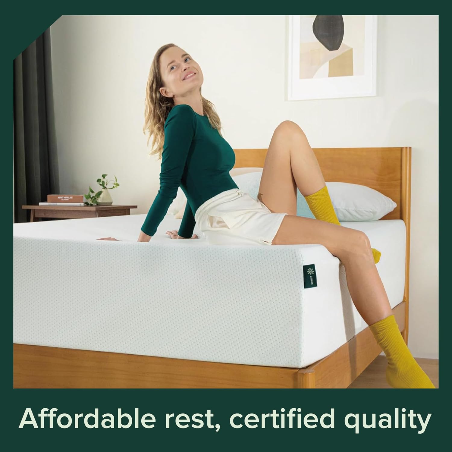 ZINUS 10 Inch Green Tea Memory Foam Mattress