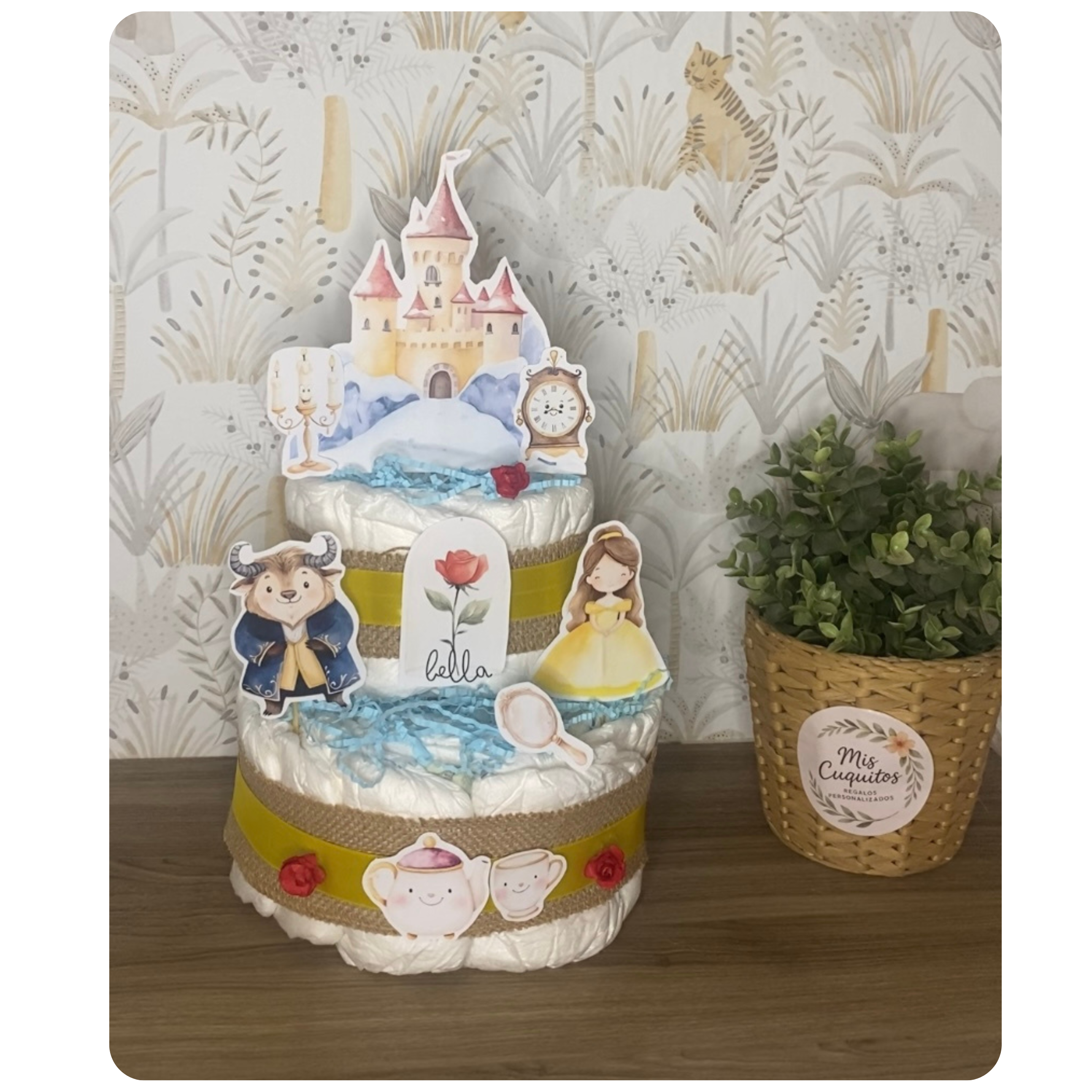 Tarta de pañales 2 pisos 