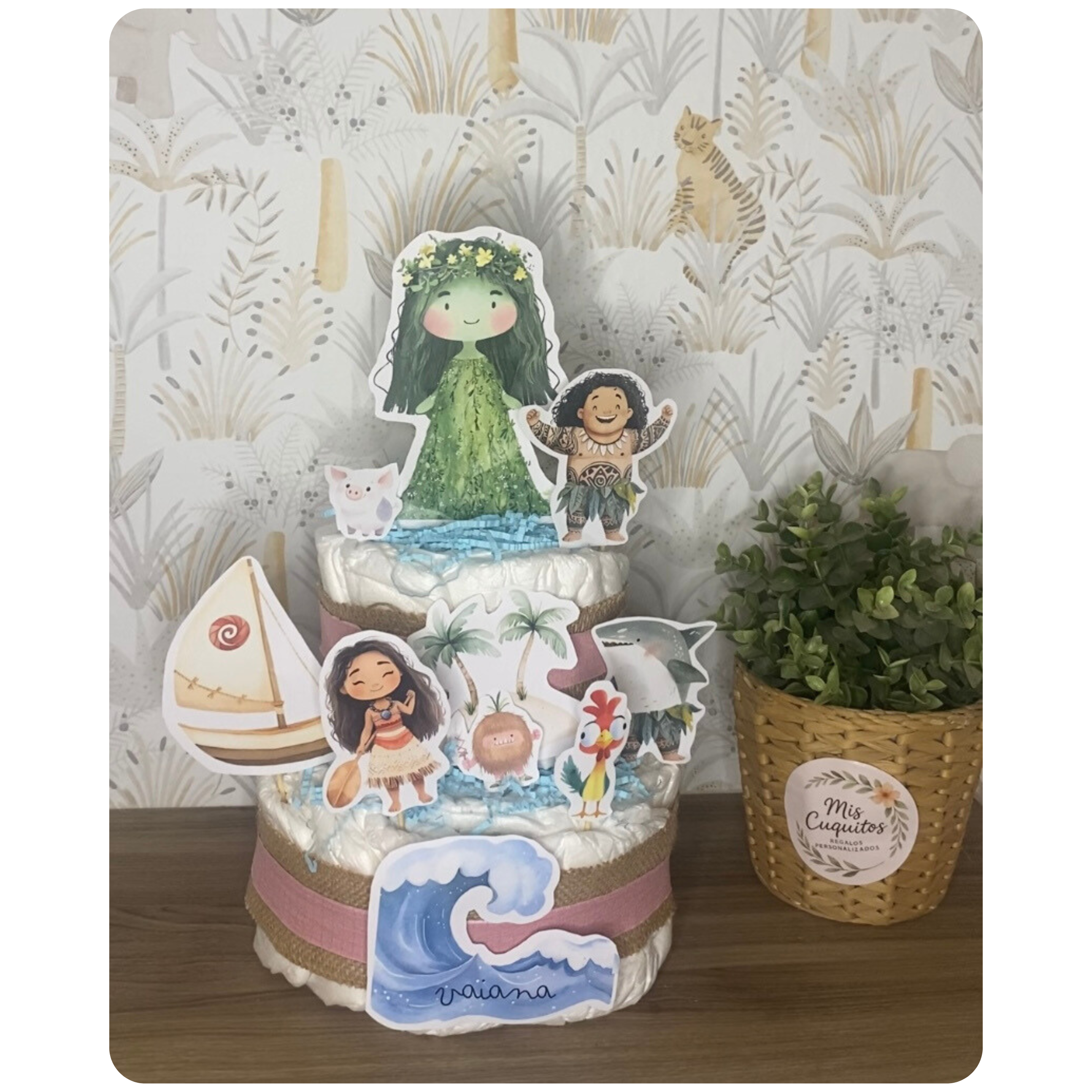 Tarta de pañales 2 pisos 