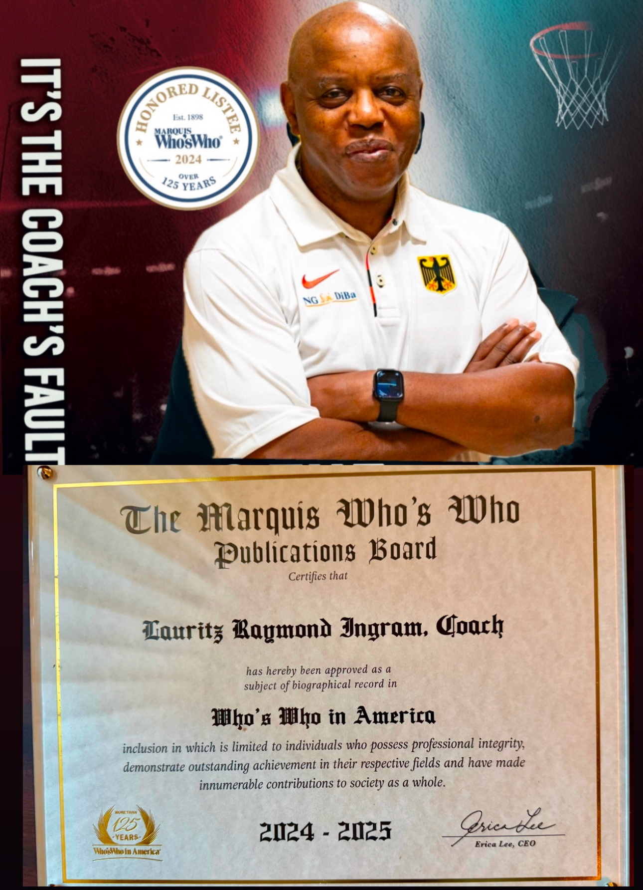 It's the Coach's Fault Book
