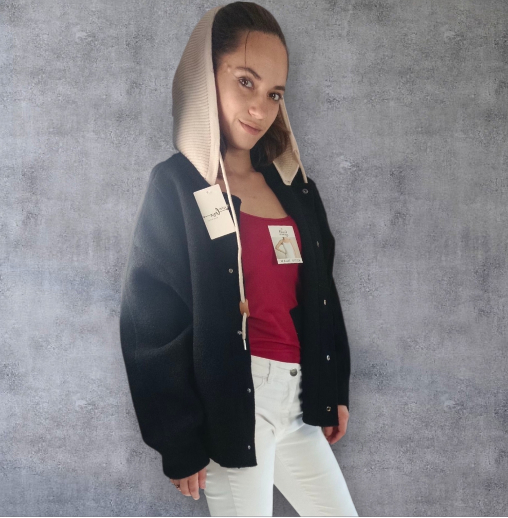 Veste Laine A Capuche