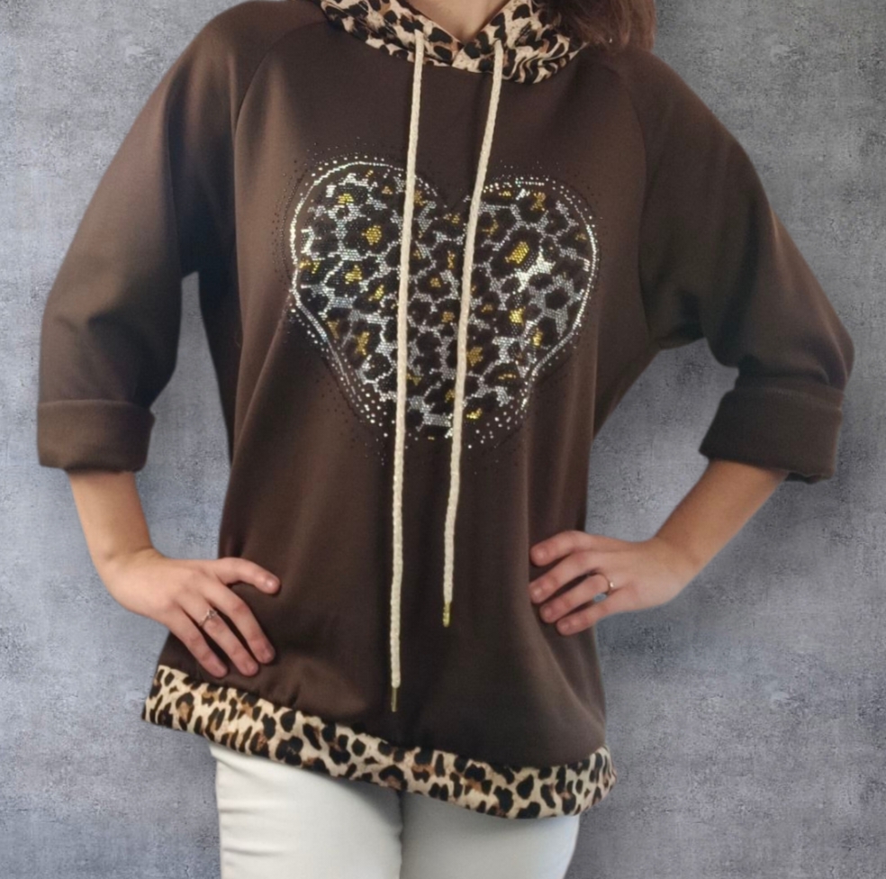 Pull A Coeur Brillant