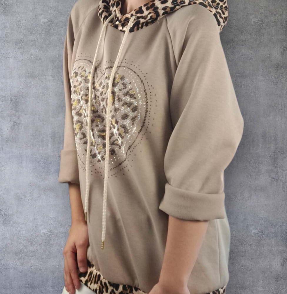 Pull A Coeur Brillant