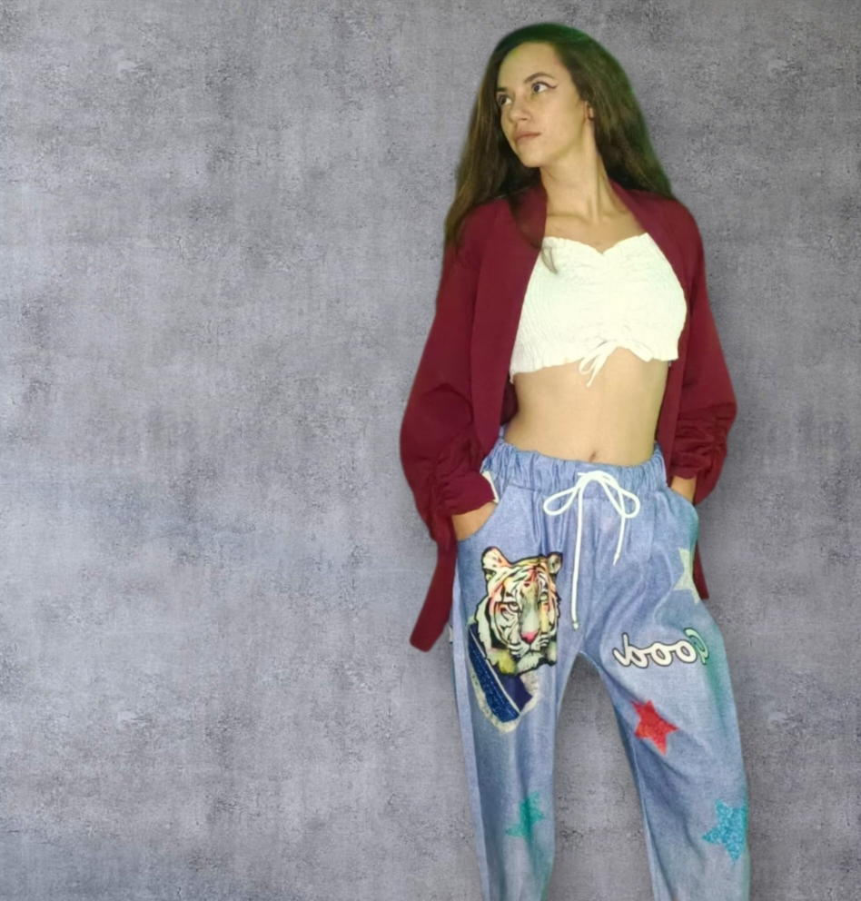 Pantalon a Motif