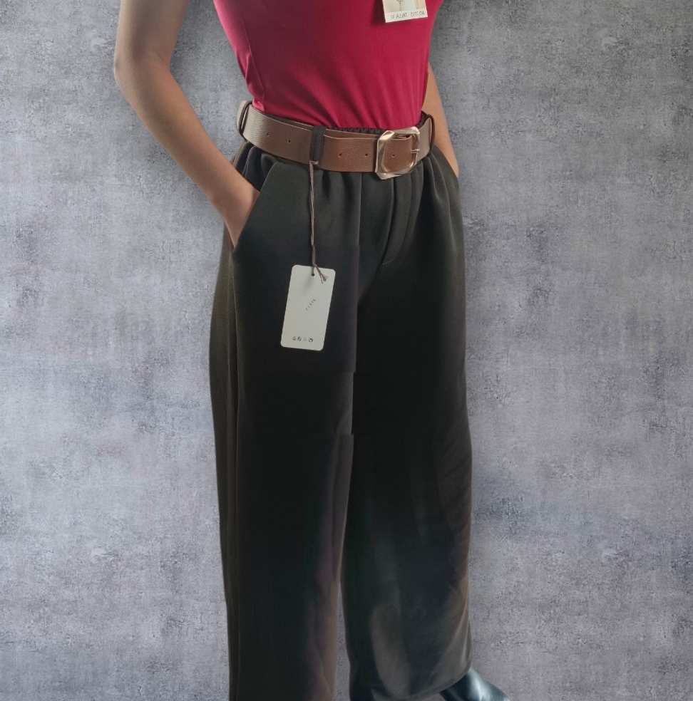 Pantalon Oversize Avec Ceinture