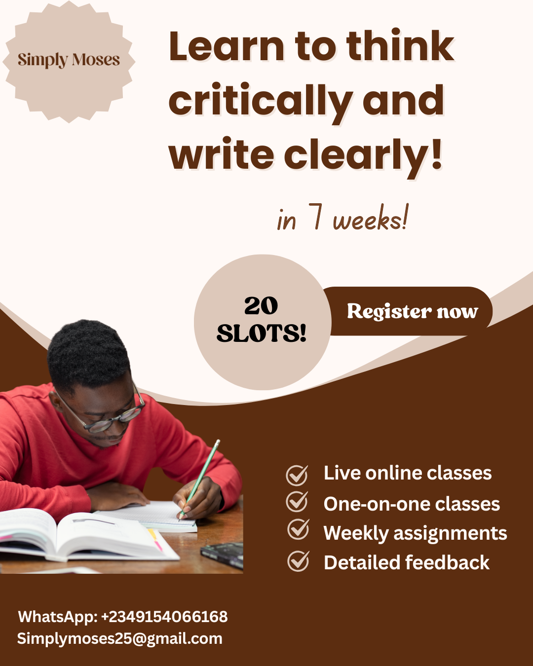 Essay Writing Course With Simply Moses