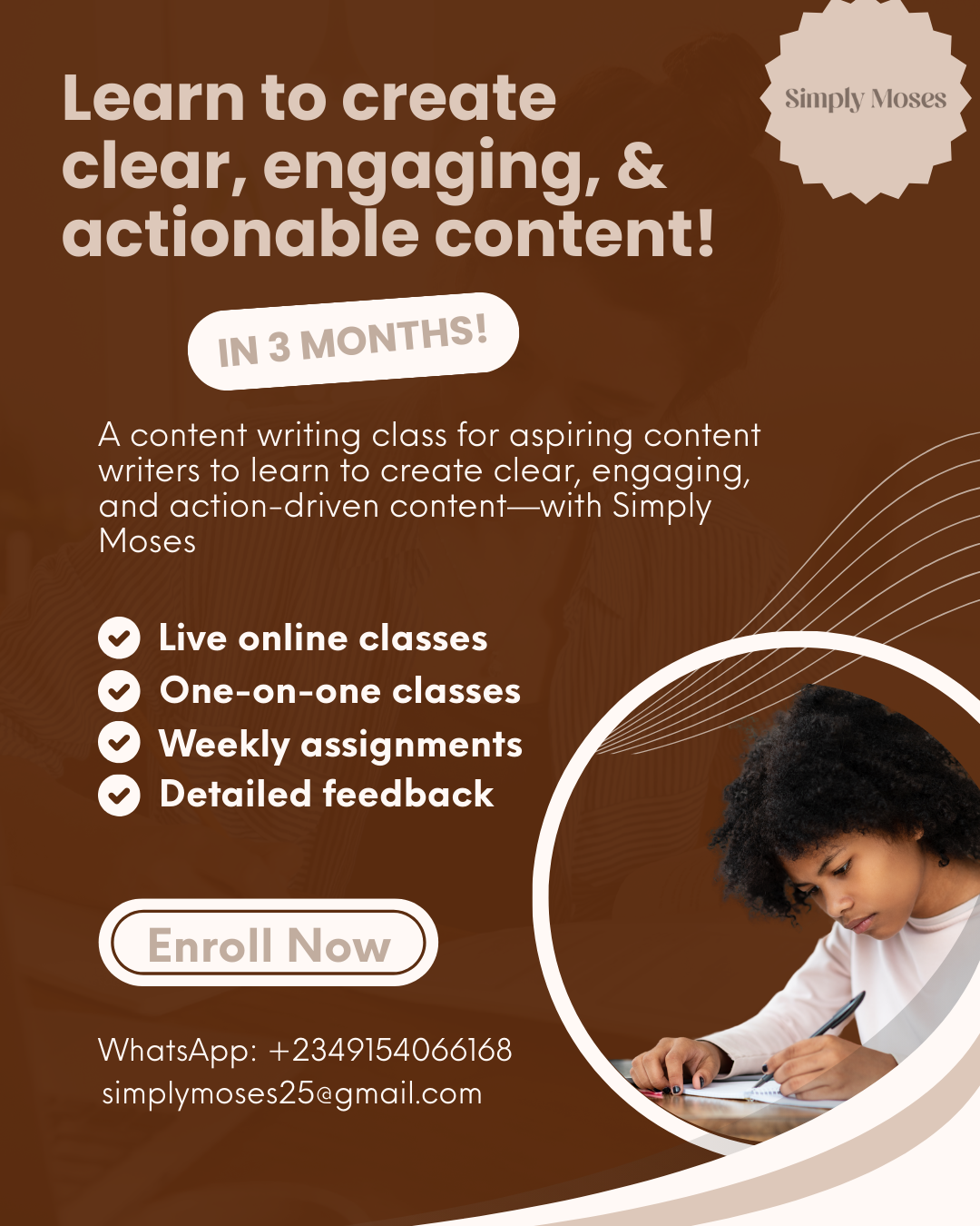 Content Writing Course With Simply Moses