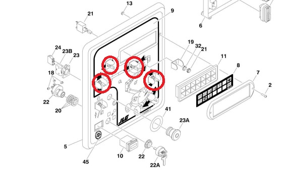 Switch con Retorno tipo JLG 