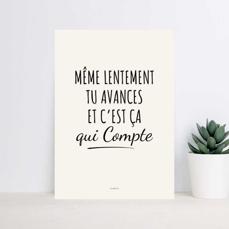 Poster Slogan Douceur Message 10 