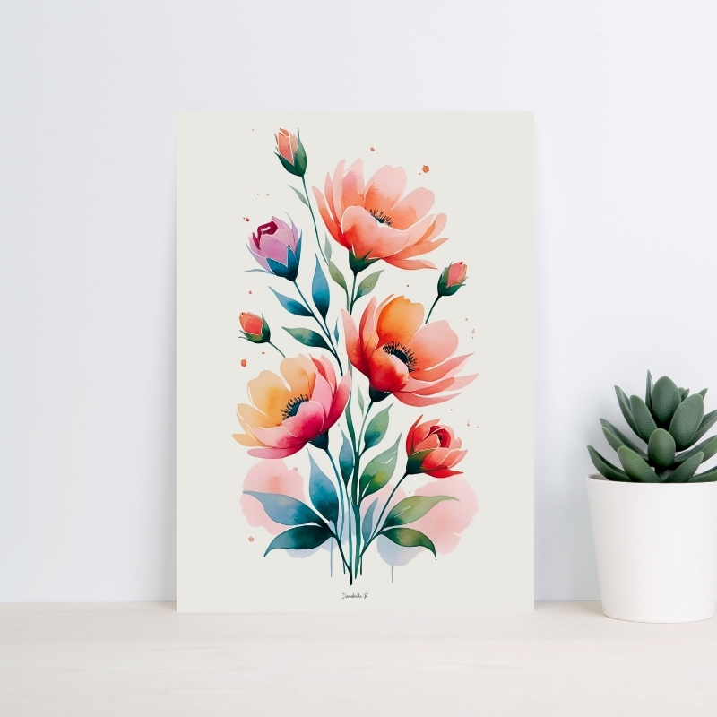 Poster Harmonie Florale - 1