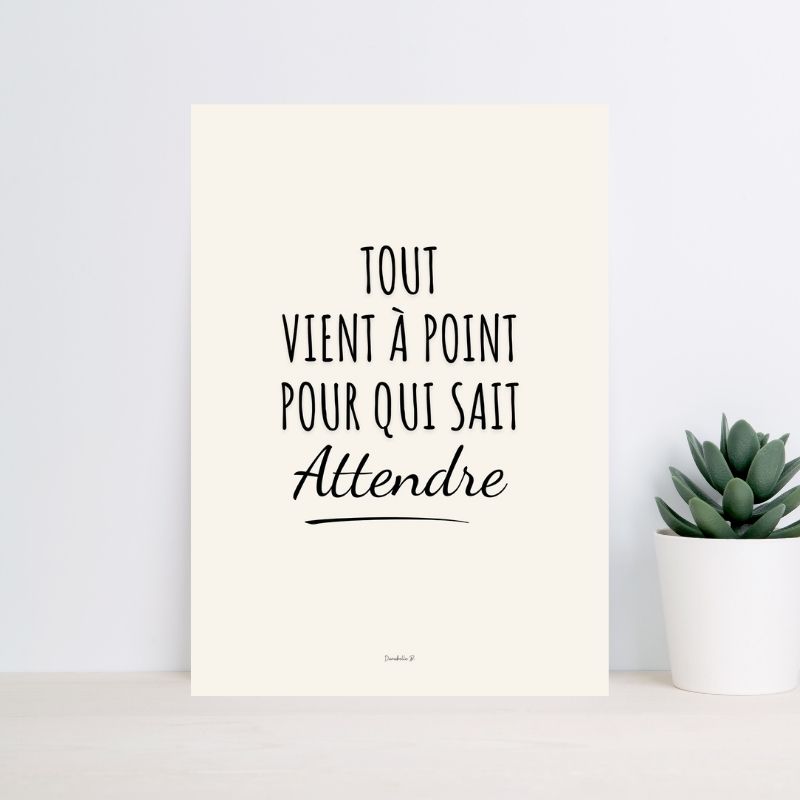 Poster Slogan Douceur Message 12  