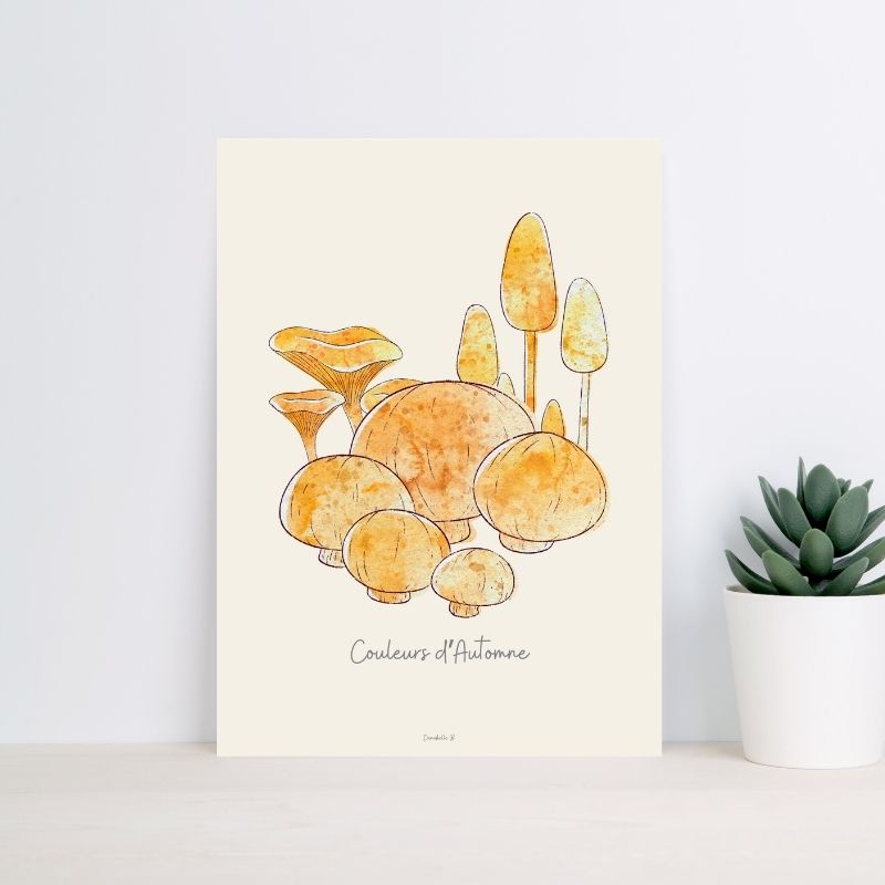 Poster Couleurs d'automne 3 - Champignons
