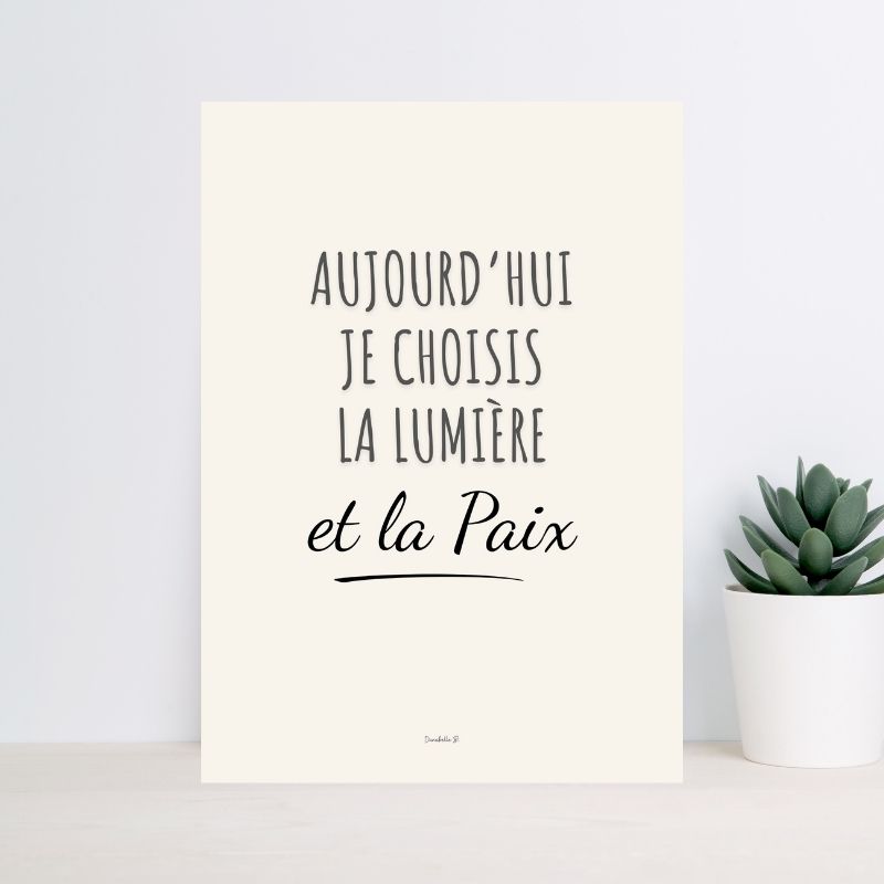 Poster Slogan Douceur Message 1 