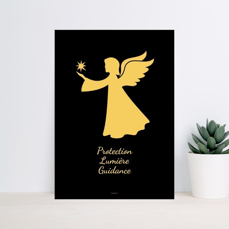 Poster Symbole Doré 7 - Ange