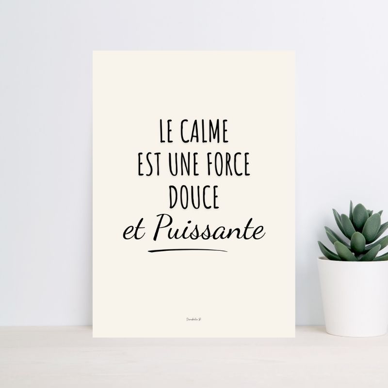 Poster Slogan Douceur Message 6 