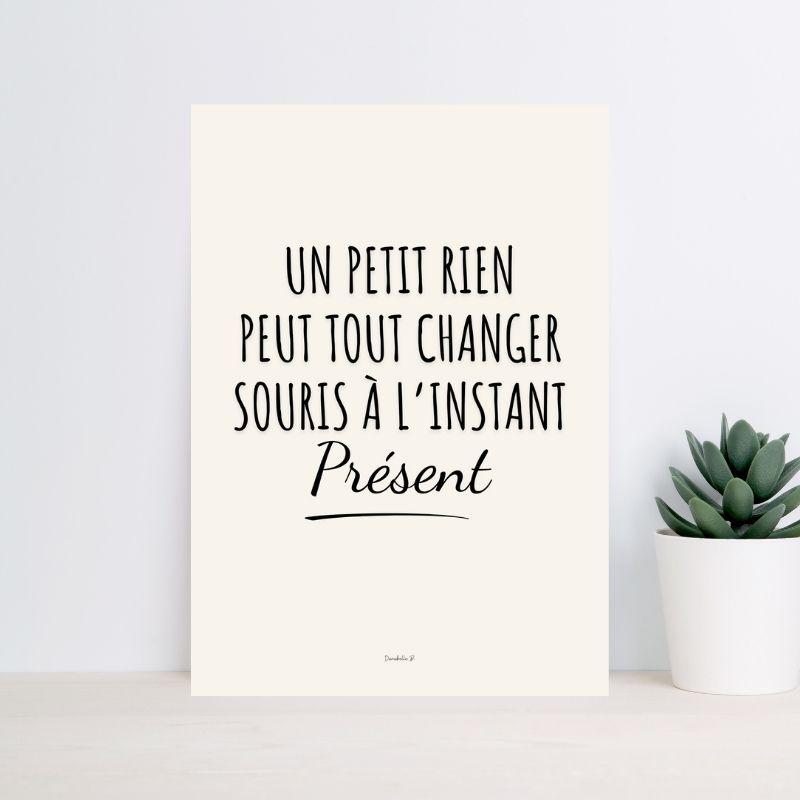 Poster Slogan Douceur Message 5 