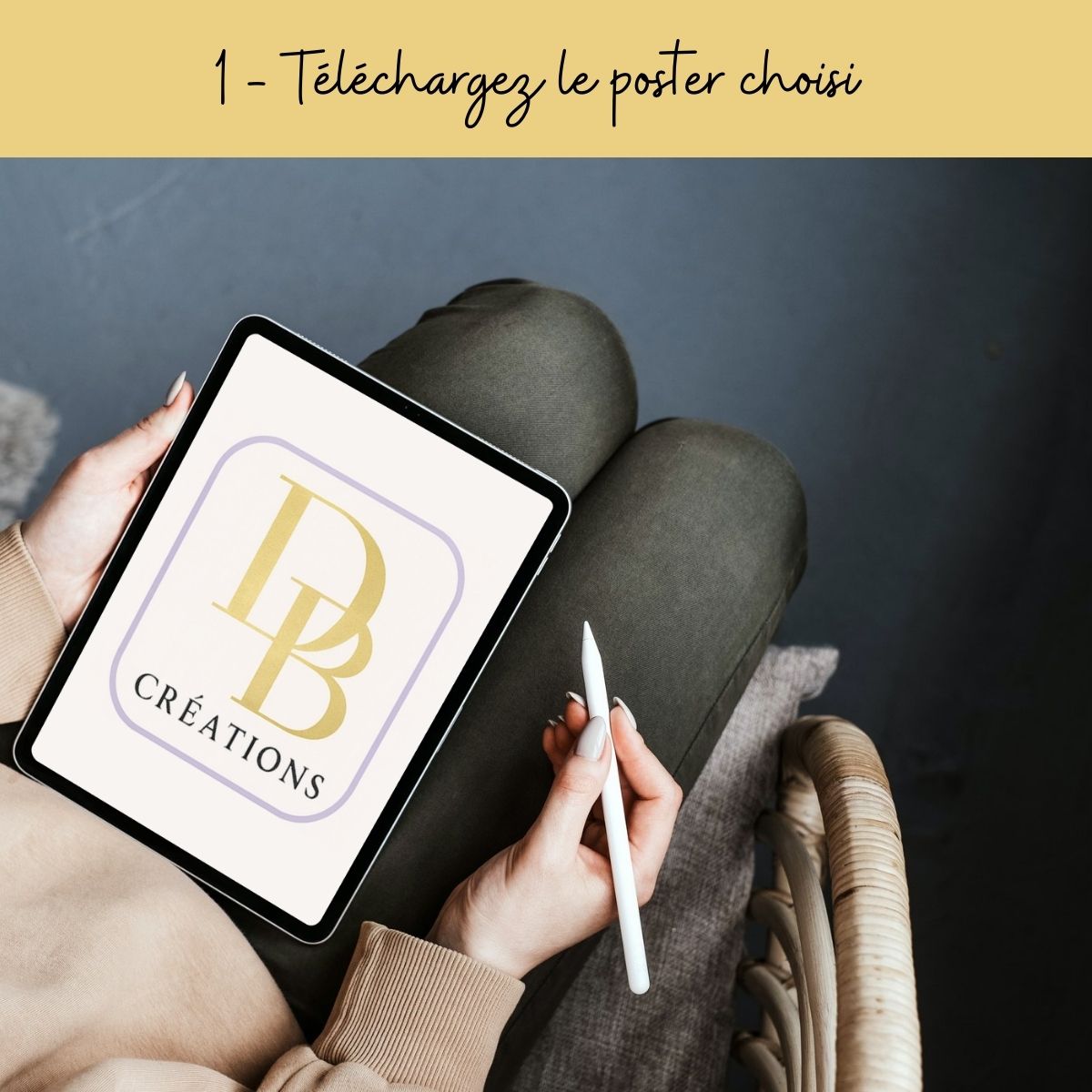 Poster Noël Vintage - Traineau Patchwork - Poster imprimable