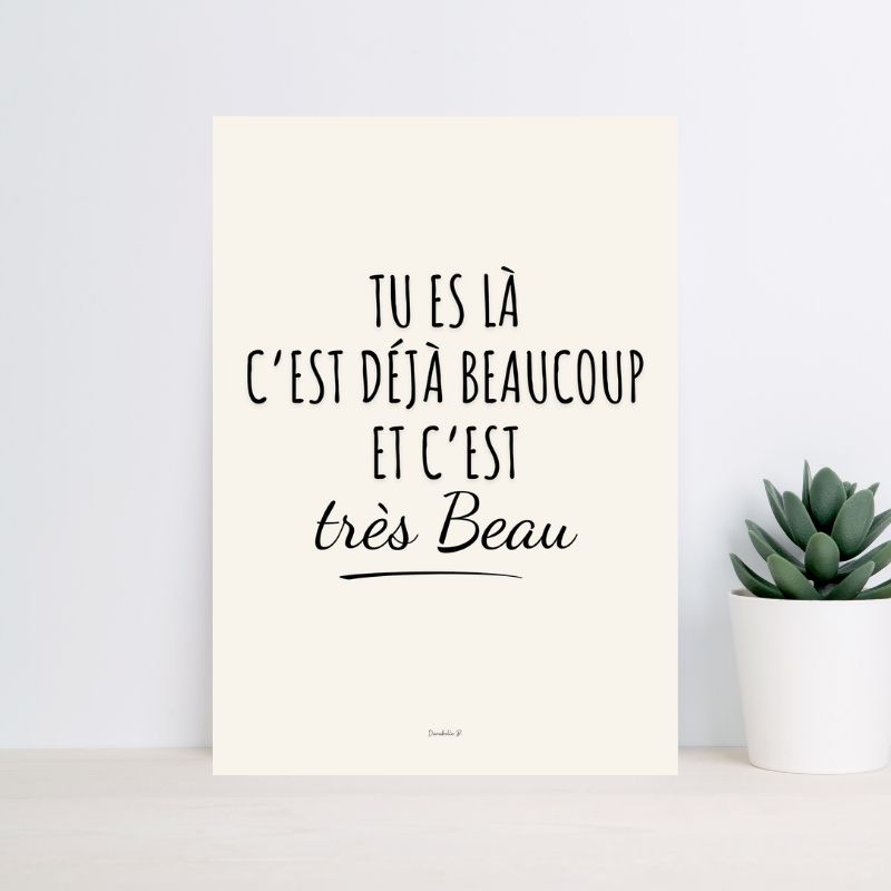 Poster Slogan Douceur Message 7 