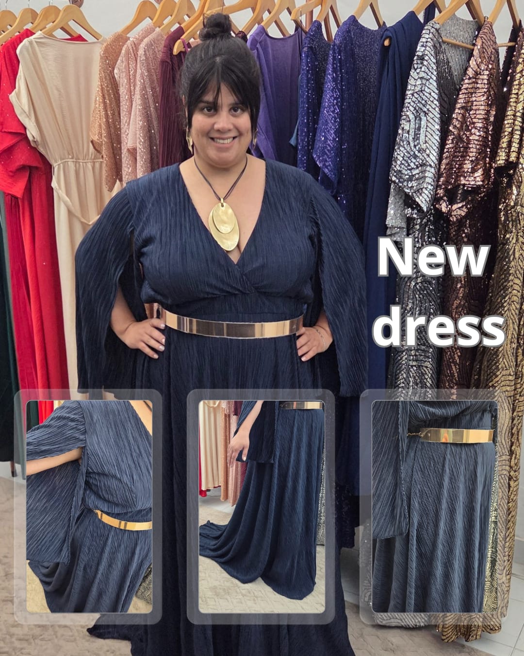 Vestido Plisado Pignatiello