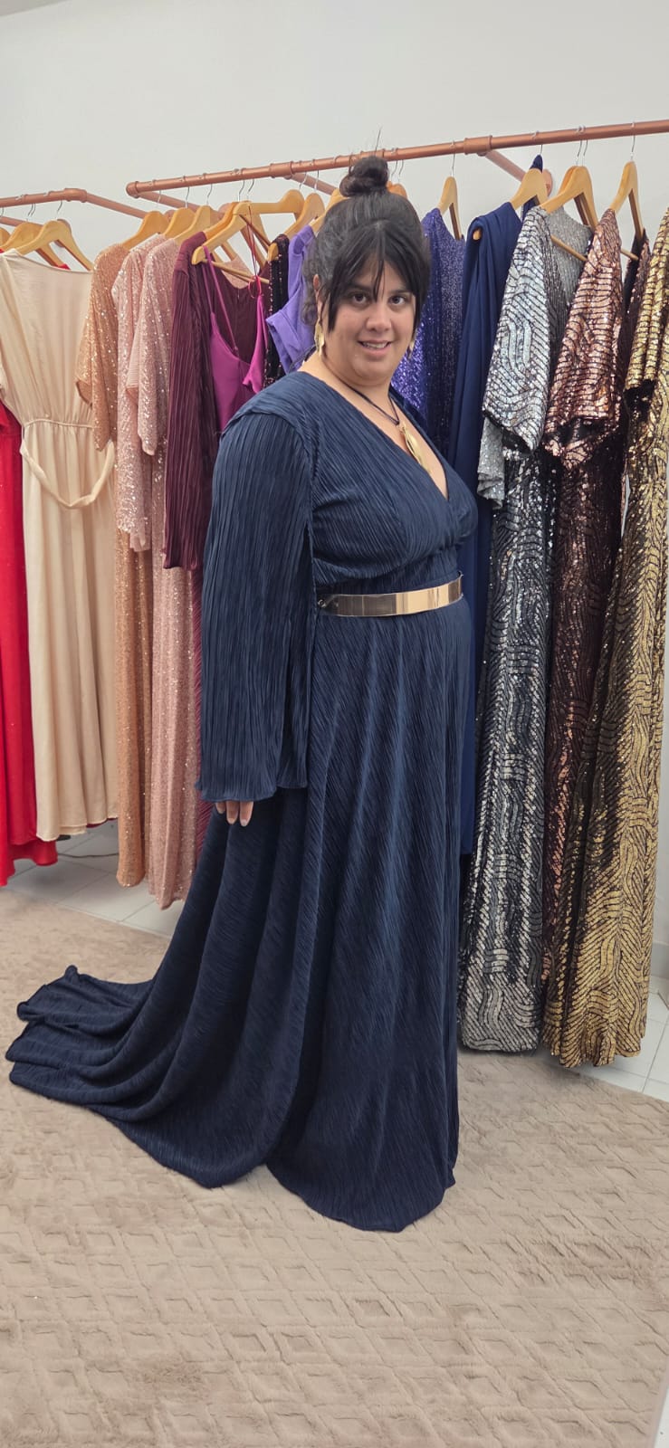 Vestido Plisado Pignatiello