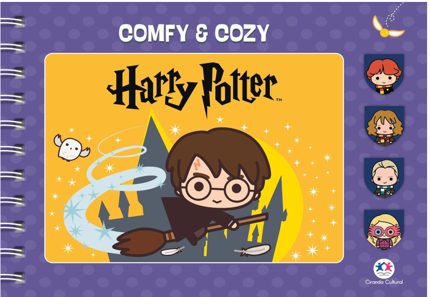 Caderno de colorir Harry Potter Comfy & Cozy