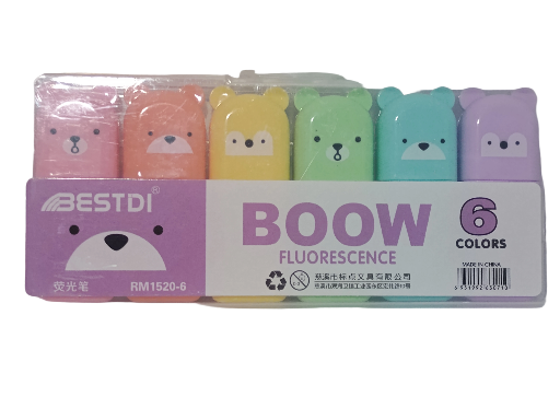 Marcadores fluorescentes BOOW