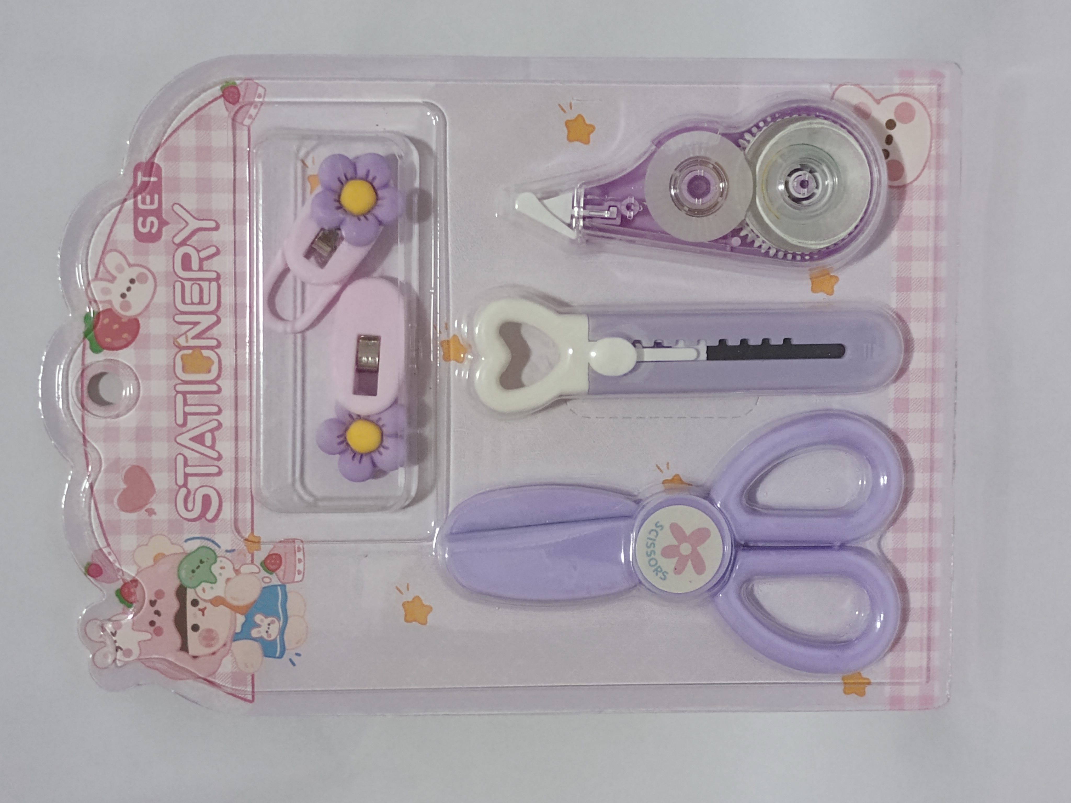 Conjunto de papelaria infantil