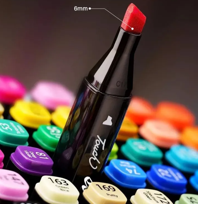 Marcadores Touch para desenho 100 unidades