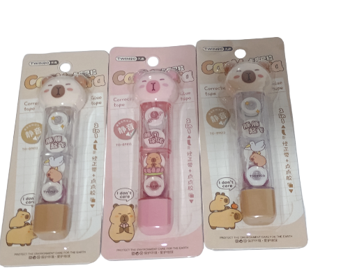 Corretivo e cola em fita Capivara