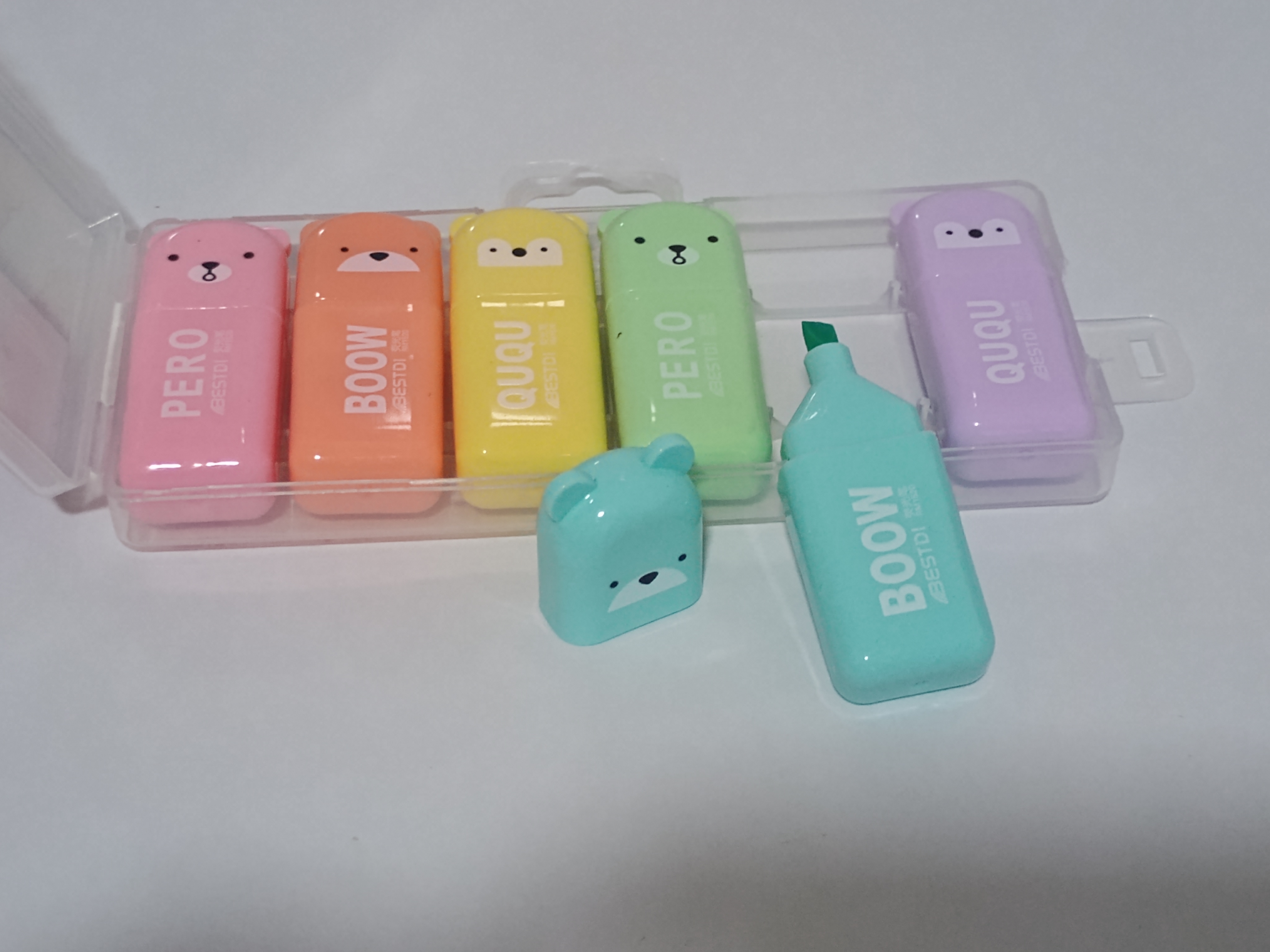 Marcadores fluorescentes BOOW