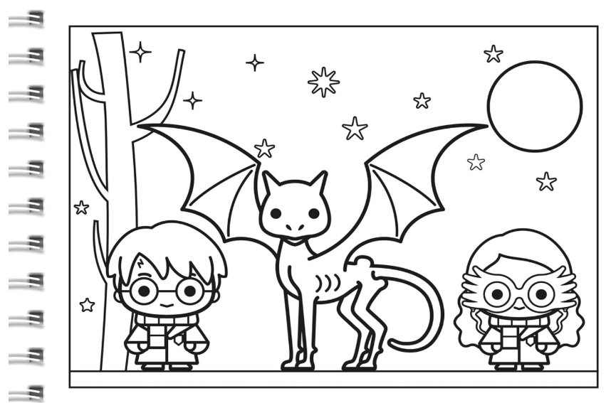 Caderno de colorir Harry Potter Comfy & Cozy