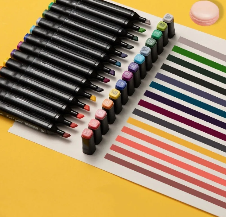 Marcadores Touch para desenho 100 unidades