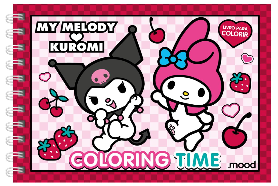 Livro de Colorir My Melody e Kuromi