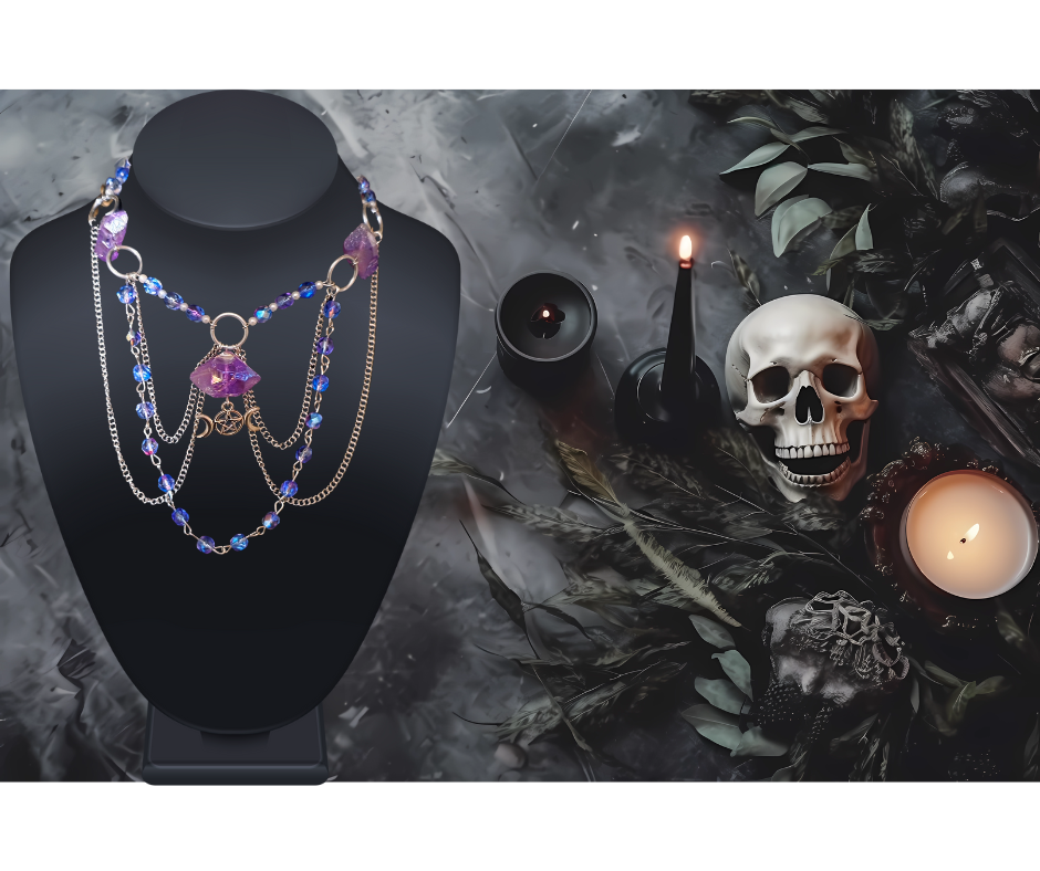 Regal Twilight Moon Necklace