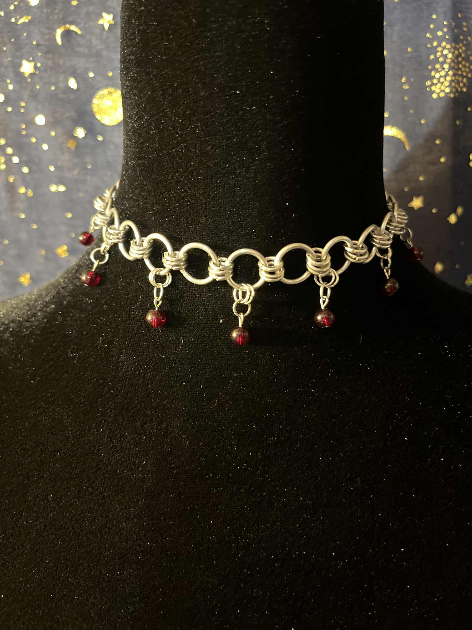 Celestial Drop Chain Choker