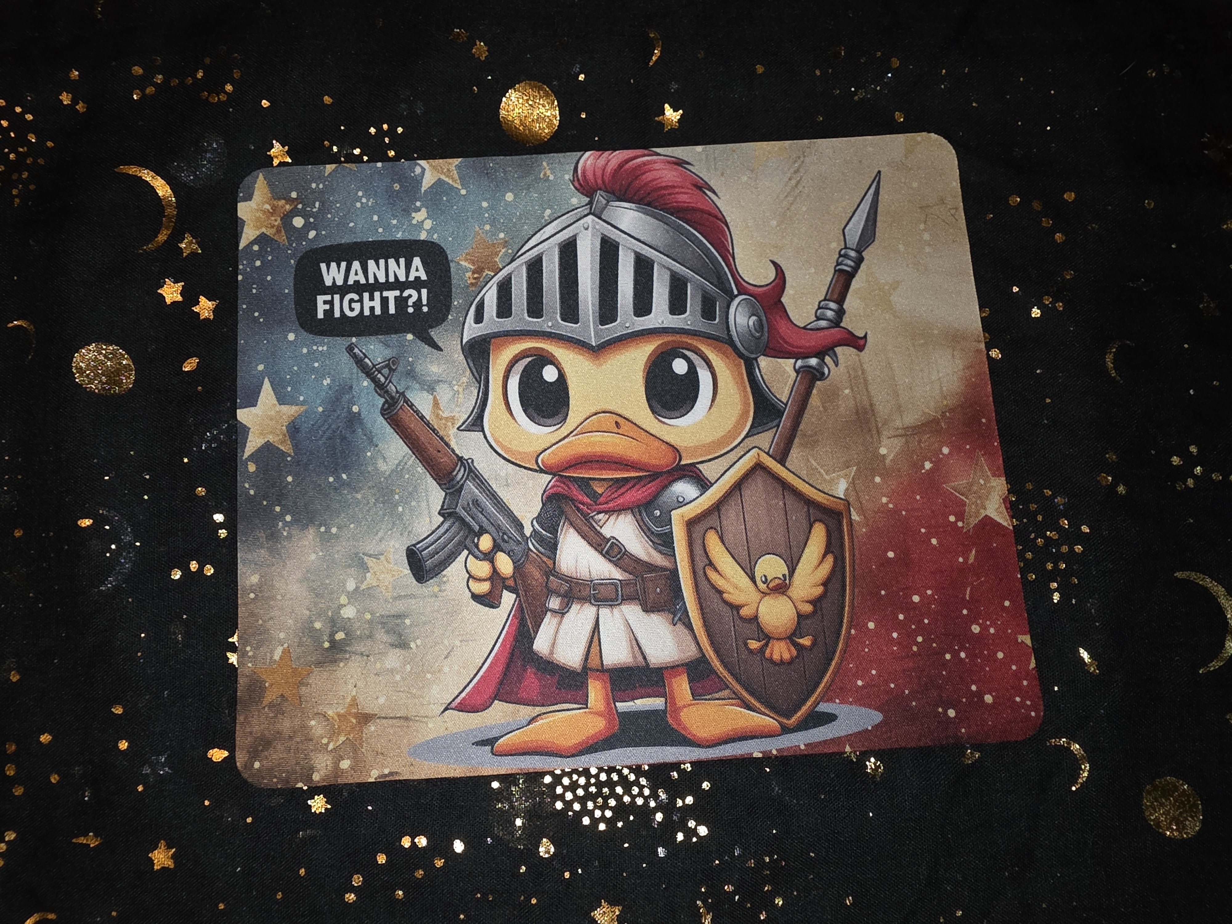 Wanna Fight Duck Mouse Pad
