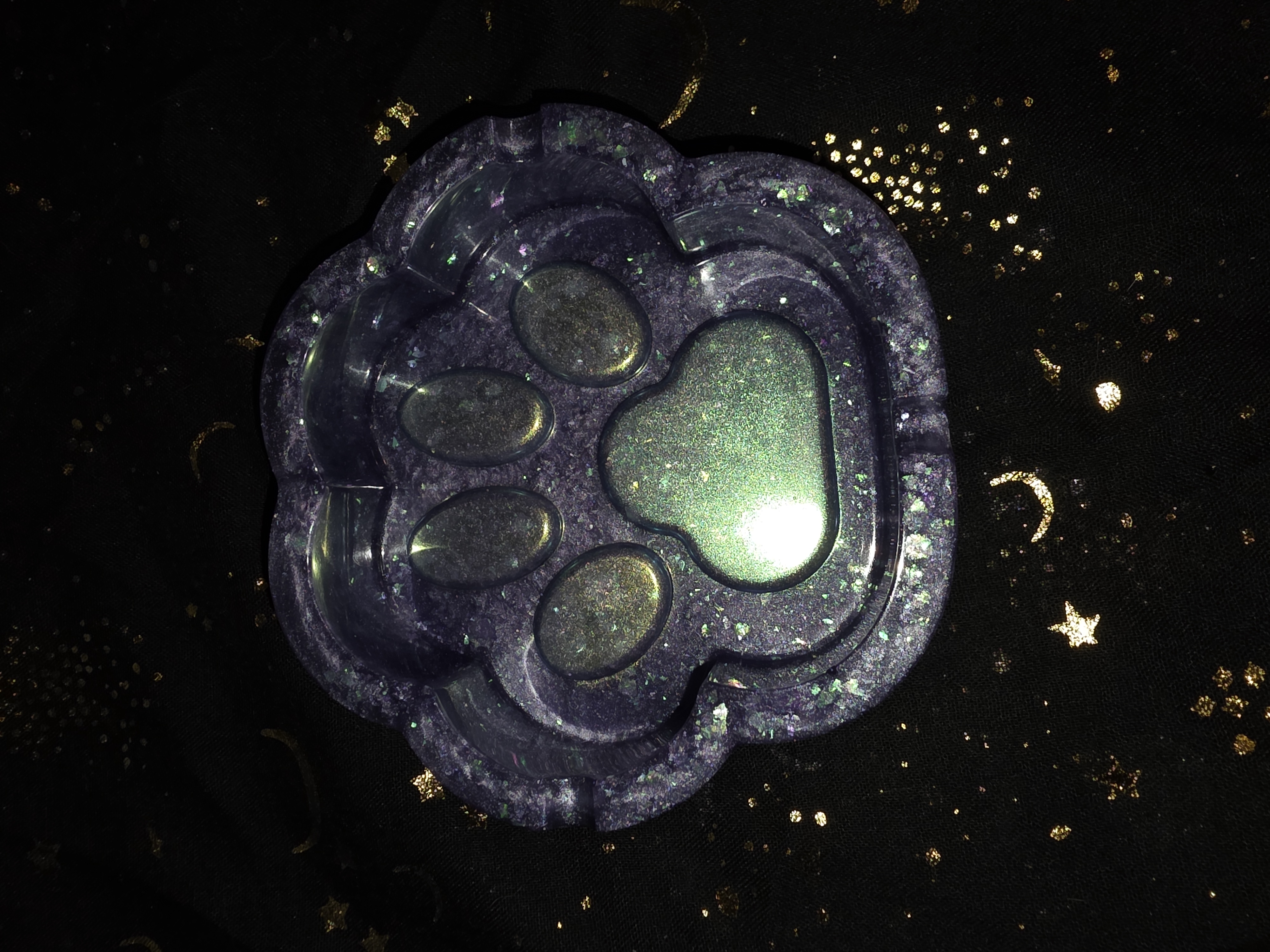 Paw Print Resin Ashtray 