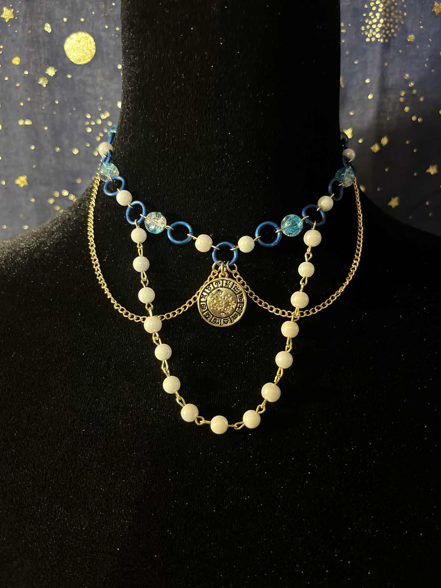 Blue Sister Necklace